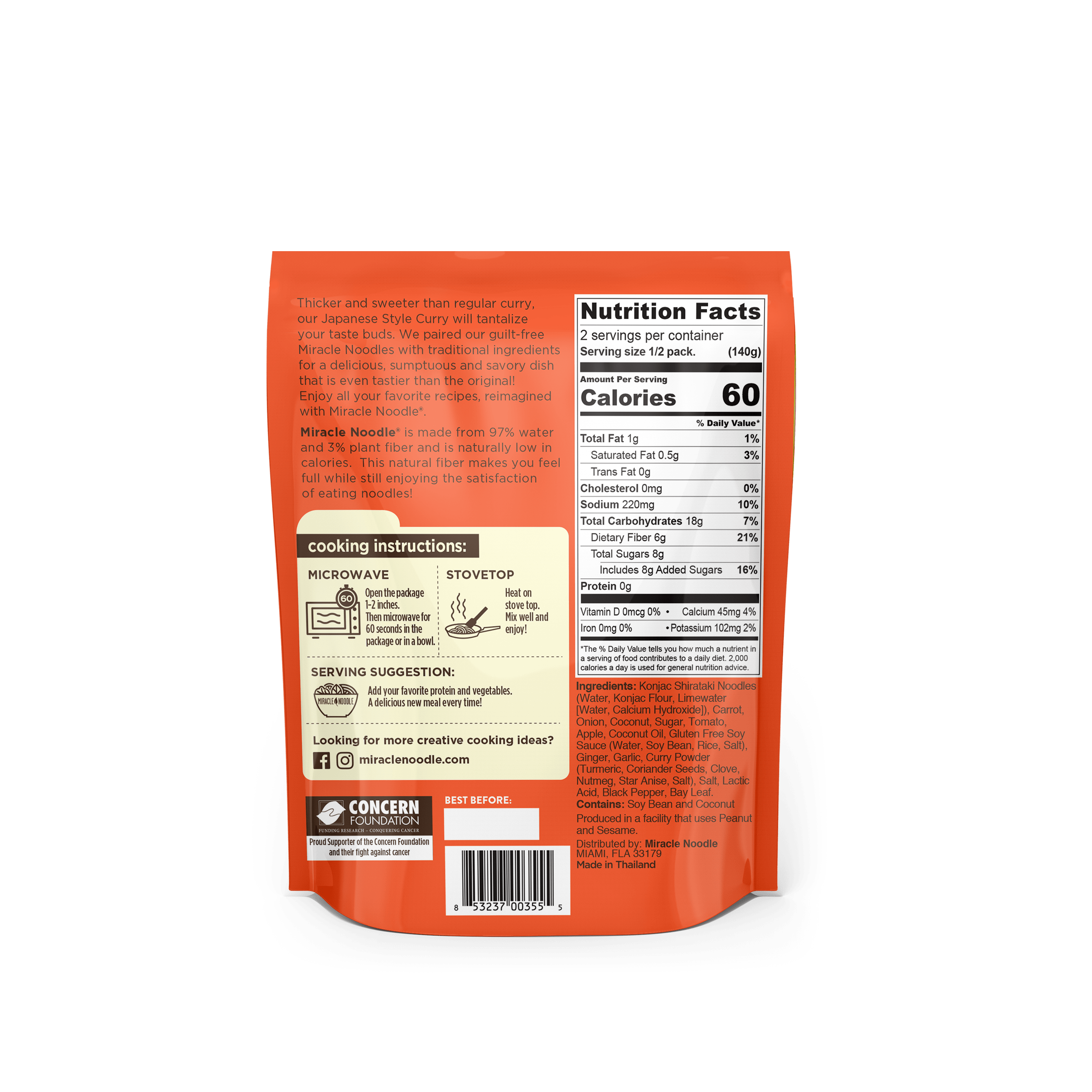 Miracle Noodle Ready-to-Eat Japanese Curry Noodles