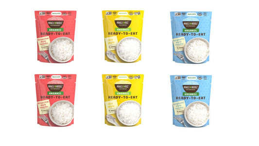 6-Pack Variety Sampler: Ready Noodle Organic Fettucine, Ready Noodle Organic Rice & Ready Noodle Organic Spaghetti
