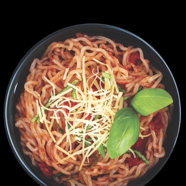 Ready-to-eat angel hair bowl