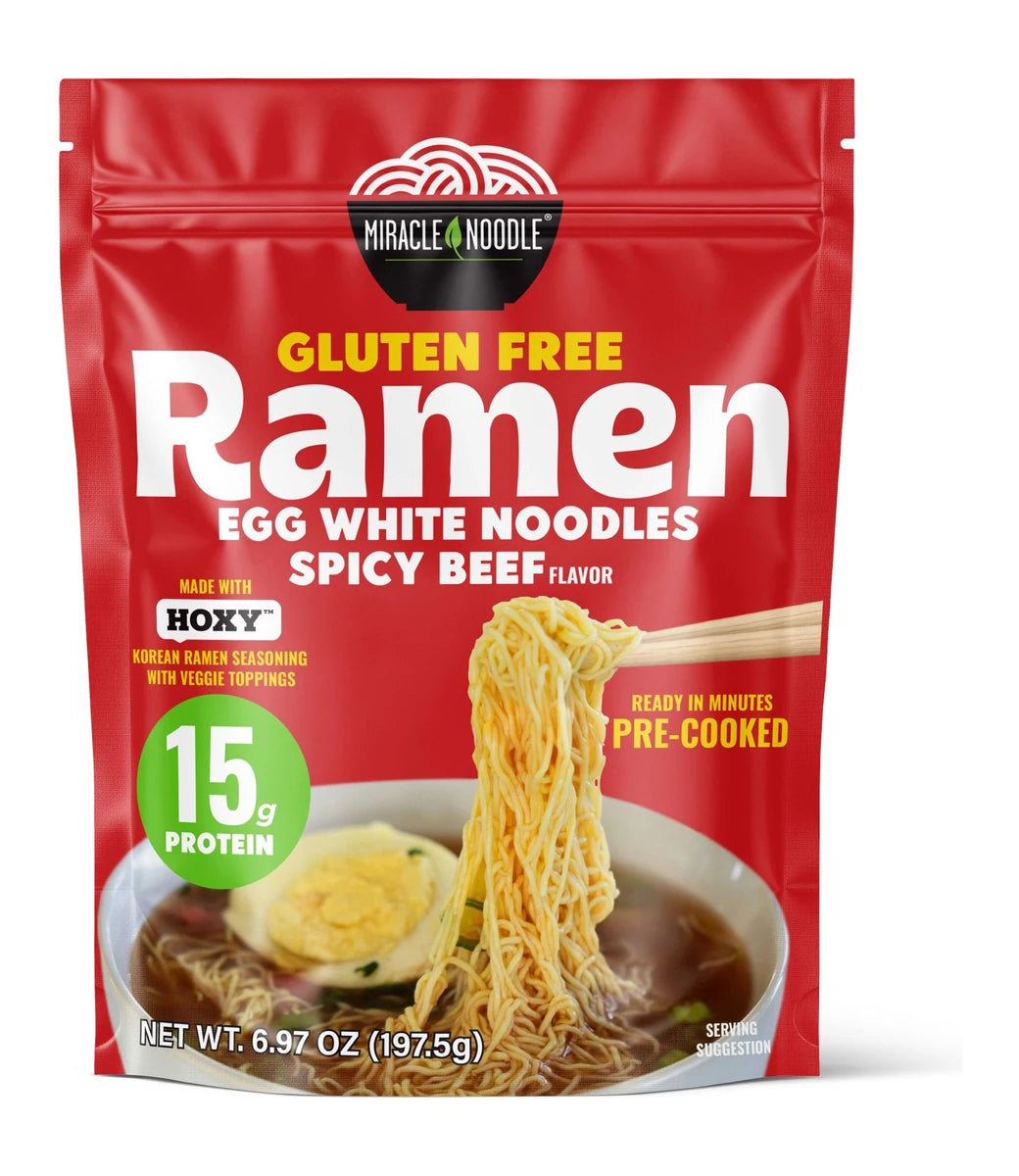 Spicy Beef Egg White Ramen — front of pack